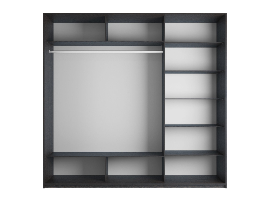 Шкафы-купе 3-х дверные, Шкаф-купе Прайм 3-х дверный Стекла белые/Доводчики 180х57х230