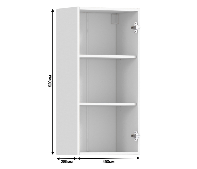 Корпус, Регина корпус для шкафа навесного 1 дв 45х93 см