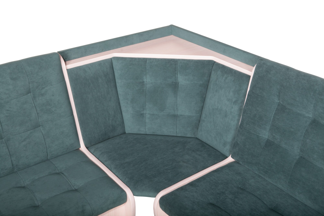 Кухонные уголки, Кухонный уголок Стиль 1Л Дуб млечный / велюр