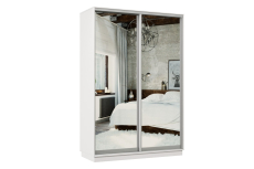 Шкафы-купе 2-х дверные, Шкаф-купе Премьер Лайт МИНИ 03 (04;04) двухдверный