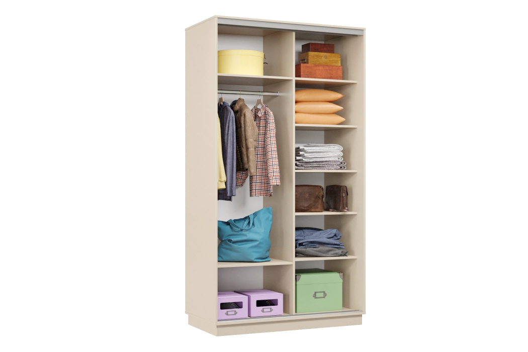 Шкафы-купе, Шкаф-купе Премьер Лайт 02 (08;11) двухдверный