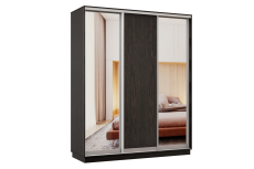 Шкафы-купе 3-х дверные, Шкаф-купе Премьер Лайт 28 (01;02;01) трехдверный