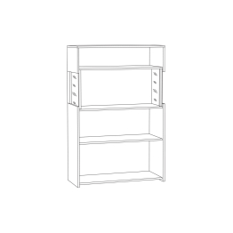 Комод с витриной Трувор 13.306