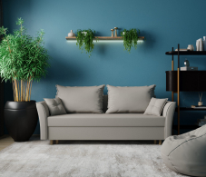 Диваны еврокнижки, Прямой диван Наоми,еврокнижка,велюр