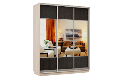 Шкаф-купе Премьер Лайт 23 (05;05;05) трехдверный