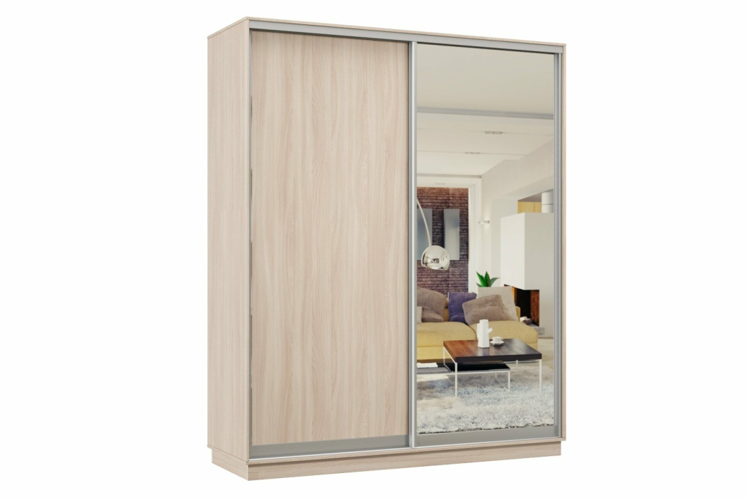 Шкафы-купе, Шкаф-купе Премьер 22 Ясень шимо светлый