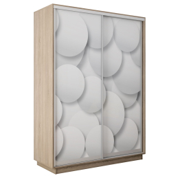 Шкаф-купе Экспресс 2-х дверный Фотопечать Шары Стекла 160х60х220