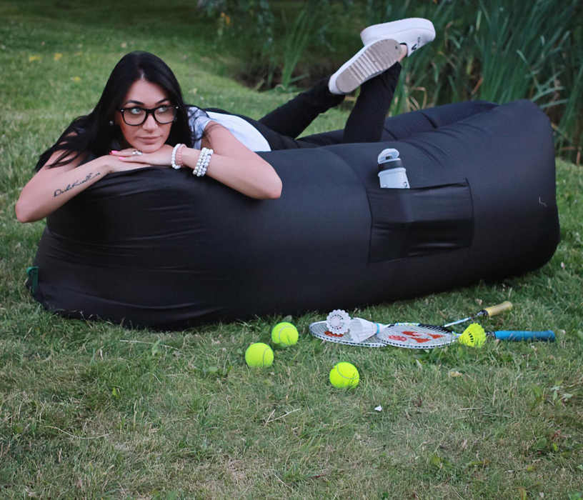 Бескаркасные диваны, Надувной шезлонг (ламзак, биван) Airpuf