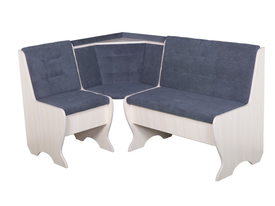 Кухонные уголки, Кухонный уголок Стиль 1Л Дуб млечный / велюр