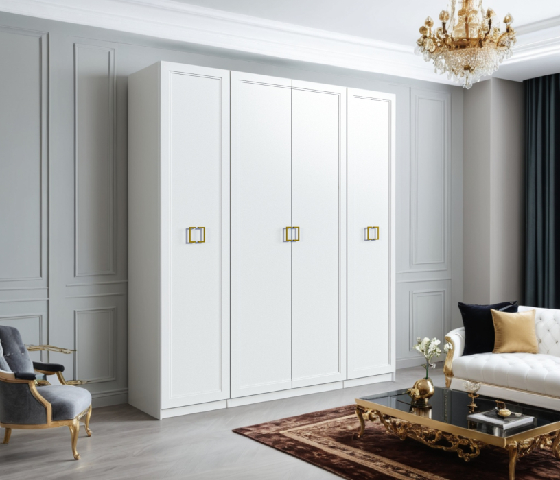Для одежды, Шкаф четырехдверный Ассоль/Макс 2000 мм