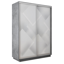 Шкаф-купе Экспресс 2-х дверный Фотопечать Квадрат Стекла 160х45х240