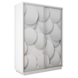 Шкаф-купе Экспресс 2-х дверный Фотопечать Шары Стекла 140х45х220