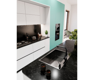 Мойка универсального монтажа EMB-125A PVD Nano