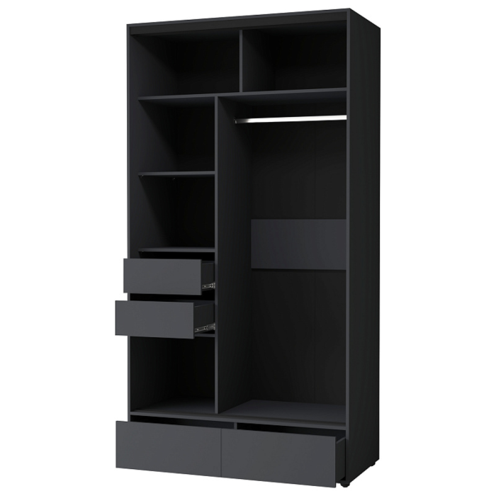 Шкафы-купе 2-х дверные, Шкаф-купе 2-дв  MOD 1200 лдсп/лдсп  (в2390*ш1232*г620)