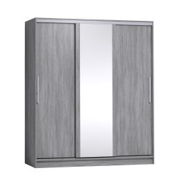 Шкаф-купе 3-дв  Strike 1800 зеркало/лдсп  (в2105*ш1800*г595)
