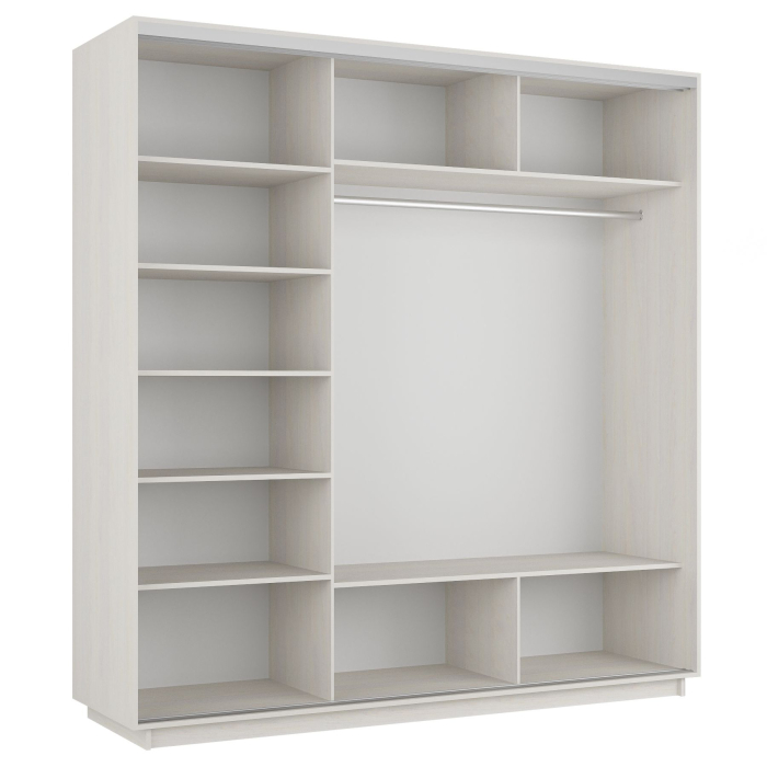 Шкафы-купе, Шкаф-купе Экспресс Медиум (2 зеркала) трио 2400 x 2100 x 600