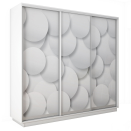 Шкаф-купе Экспресс 3-х дверный Фотопечать Шары Стекла 180х60х240
