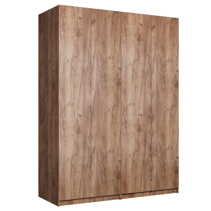 Шкафы распашные, Распашной шкаф Локер 800+800 (Гармошка с системой Push to Move/Левый) с полками и ящиками слева