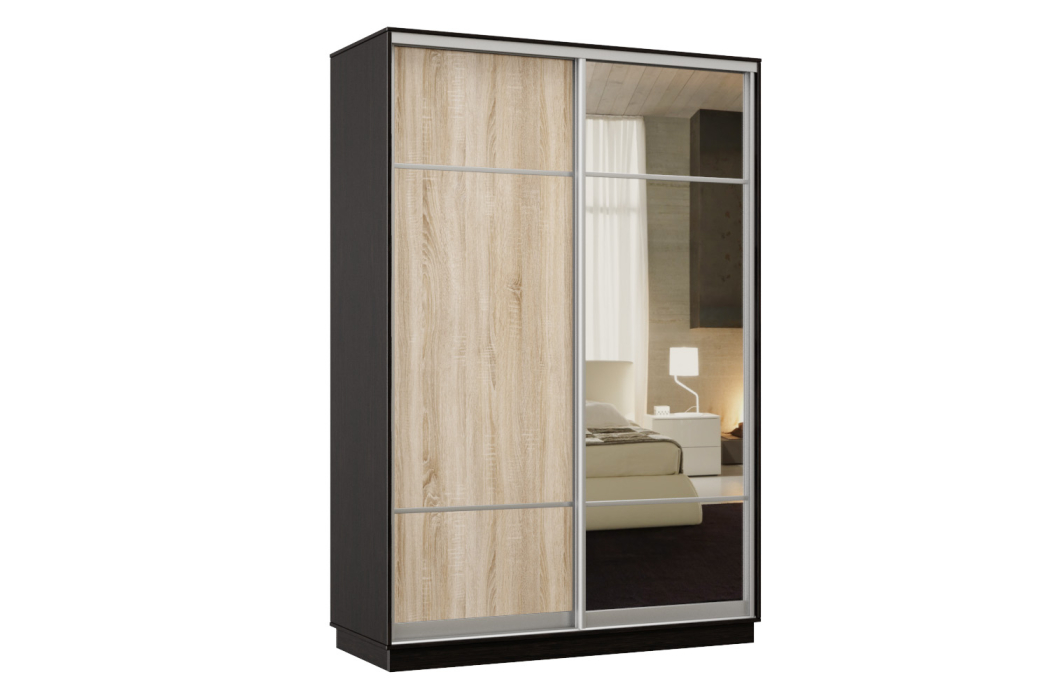 Шкафы-купе, Шкаф-купе Премьер Лайт 03 Мини (08;11) двухдверный