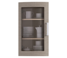 , Регина20 ФВГ-30 витрина МДФ ДубСантанаСв