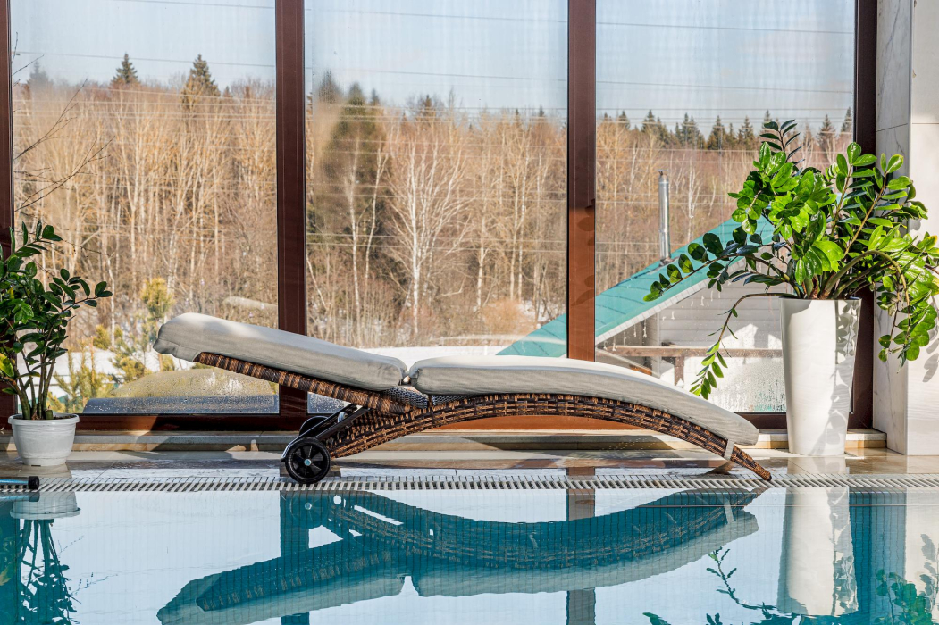 Шезлонги, Шезлонг AGATA коричневый с матрасом