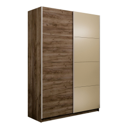 Шкаф-купе Прайм 2-х дверный ДСП/Стекло фисташка/Доводчики 120х57х230