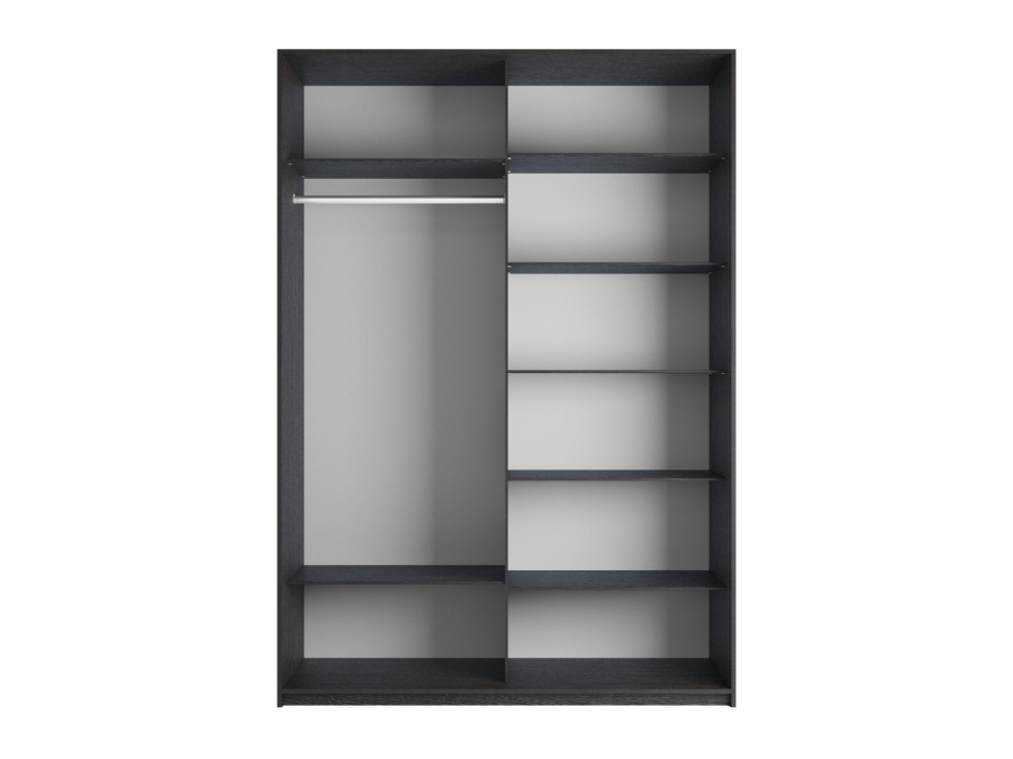 Шкафы-купе 2-х дверные, Шкаф-купе Прайм 2-х дверный ДСП/Стекло хаки/Доводчики 160х57х230