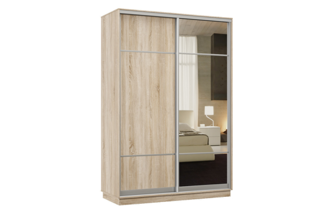 Шкафы-купе, Шкаф-купе Премьер Лайт 01 (08;11) двухдверный