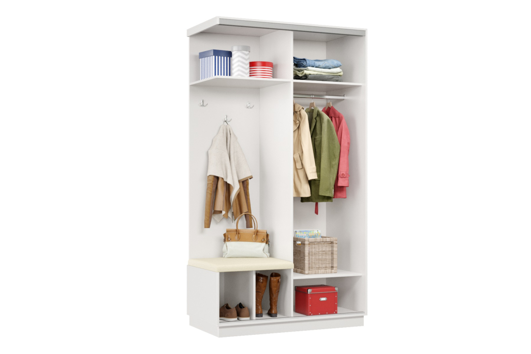 Прихожие, Прихожая Премьер 04 Лайт Мини 08 Левая Мягкая