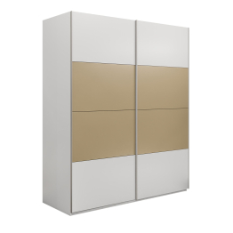 Шкаф-купе Эста 2-х дверный ДСП/Стекла фисташка/Доводчик 200х66х240