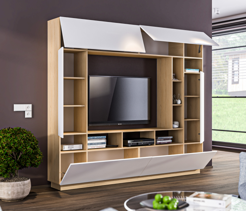 Стенки для гостиной, Стенка Нео СБ-2898