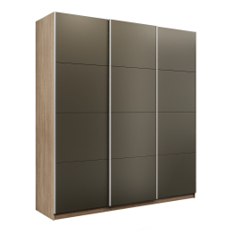 Шкаф-купе Прайм 3-х дверный Стекла хаки/Доводчики 180х57х230