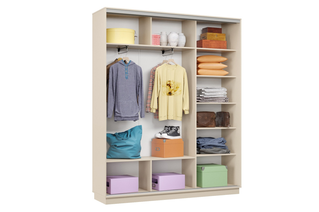 Шкафы-купе 3-х дверные, Шкаф-купе Премьер Лайт 23 (08;05;08) трехдверный