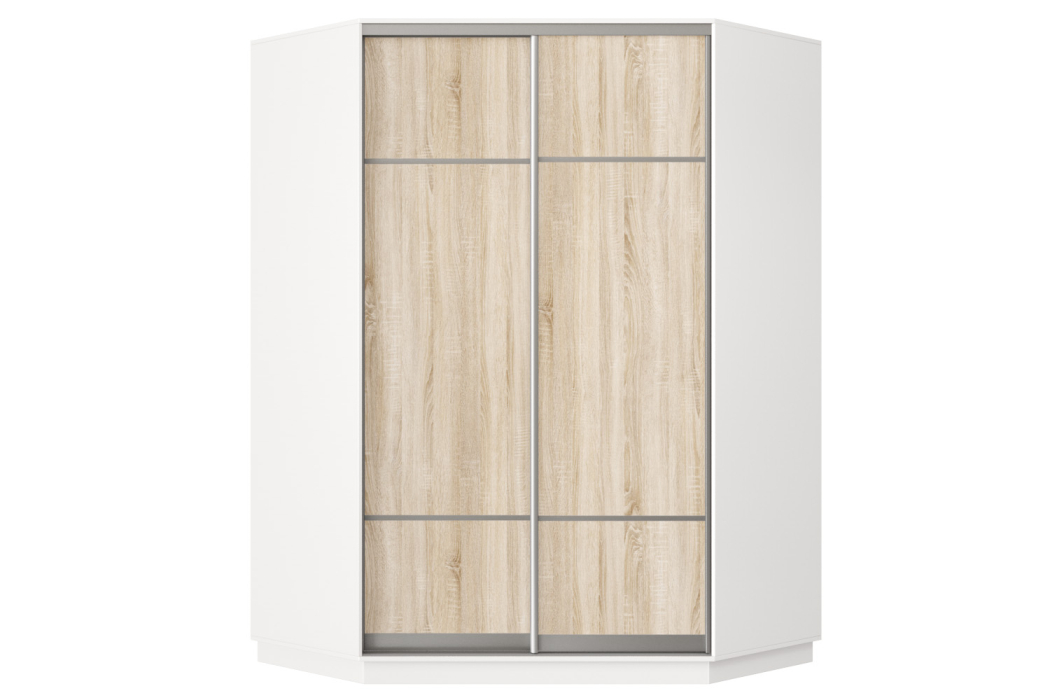 Угловые шкафы, Шкаф-купе Премьер Лайт 71 угловой (08;08) двухдверный