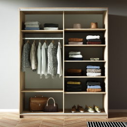 Шкаф-купе Прайм 2-х дверный Стекла пудра/Доводчики 120х57х230