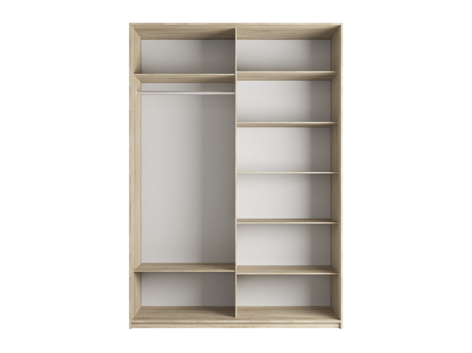 Шкафы-купе 2-х дверные, Шкаф-купе Прайм 2-х дверный ДСП/Стекло хаки/Доводчики 140х57х230