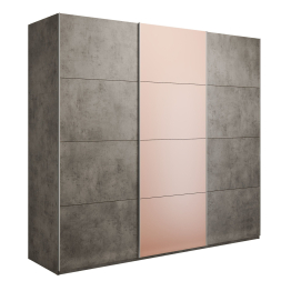 Шкаф-купе Эста 3-х дверный ДСП/Стекла пудра/Доводчик 300х66х240