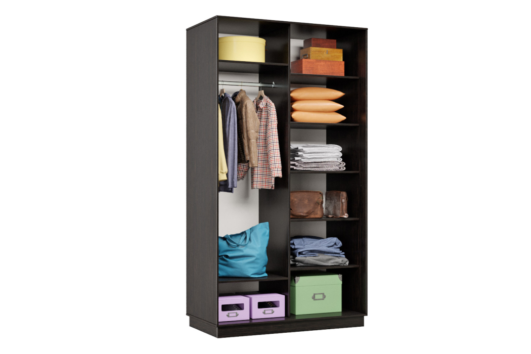 Шкафы-купе, Шкаф-купе Премьер Лайт 04 (01;01) двухдверный