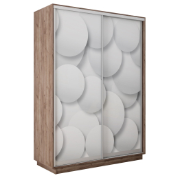 Шкаф-купе Экспресс 2-х дверный Фотопечать Шары Стекла 160х45х240
