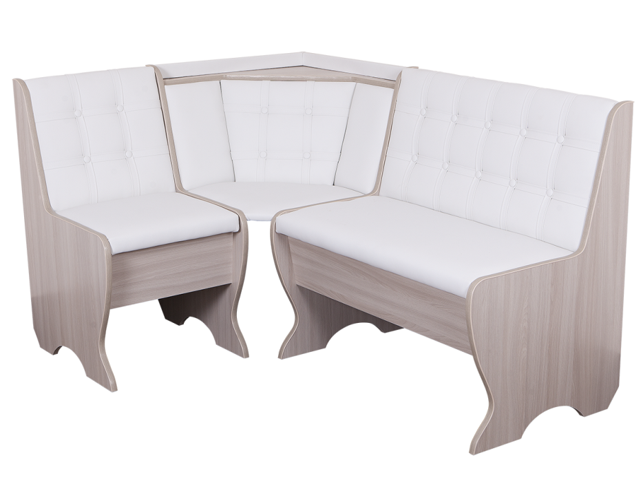 Кухонные уголки, Кухонный уголок Стиль 19Л Ясень шимо светлый