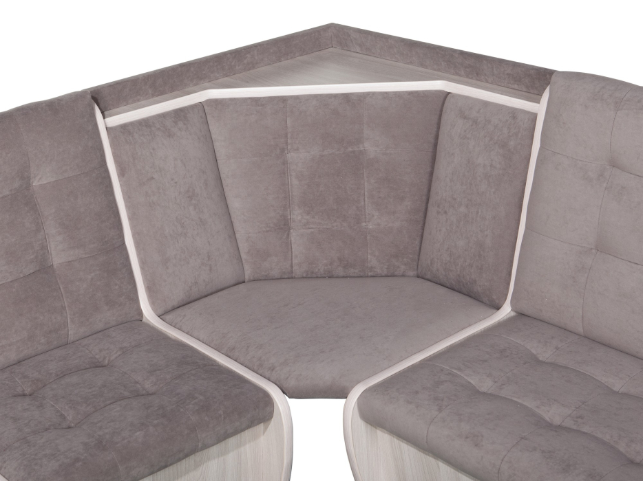 Кухонные уголки, Кухонный уголок Стиль 1Л (со столом СТ4) Ясень шимо светлый / велюр