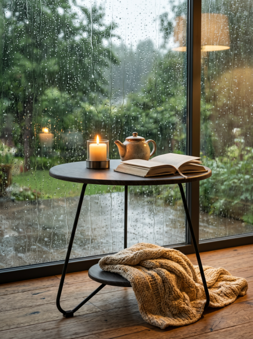 Журнальные столики, Стол журнальный БьютиСтайл 38 дуб шоле коричневый/черный