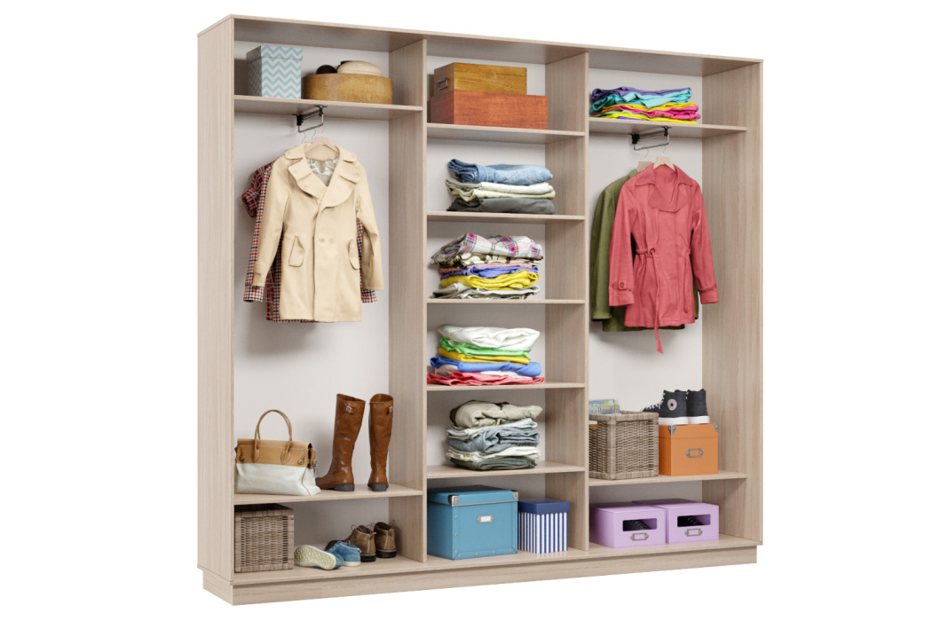 Шкафы-купе 3-х дверные, Шкаф-купе Премьер Лайт 53 (08;08;08) трехдверный