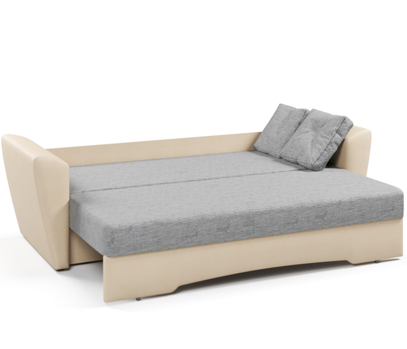 Диваны прямые, Диван-кровать прямой Амстердам еврокнижка,рогожка+экокожа