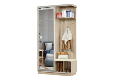 Прихожая Премьер 01 Лайт 11 Правая Мягкая