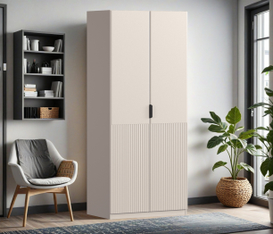 Шкаф двухдверный Макс 1000 мм, вариант №5 (ЛДСП/МДФ)
