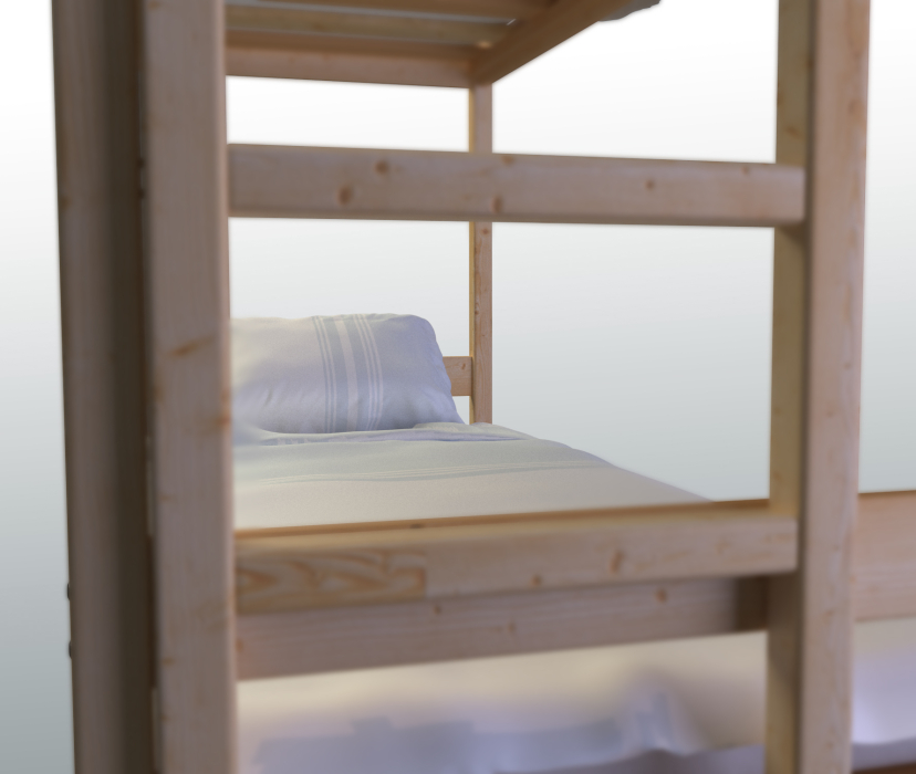 Кровати из массива, Двухъярусная кровать Дюна 80х190