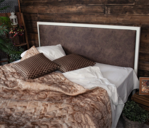 Кровать в стиле лофт Лоренцо 0.9 (Белый)