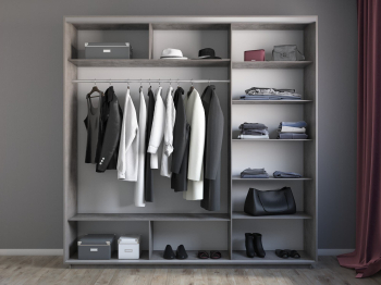 Шкаф-купе Экспресс 3-х дверный Фотопечать Шары Стекла 210х60х240