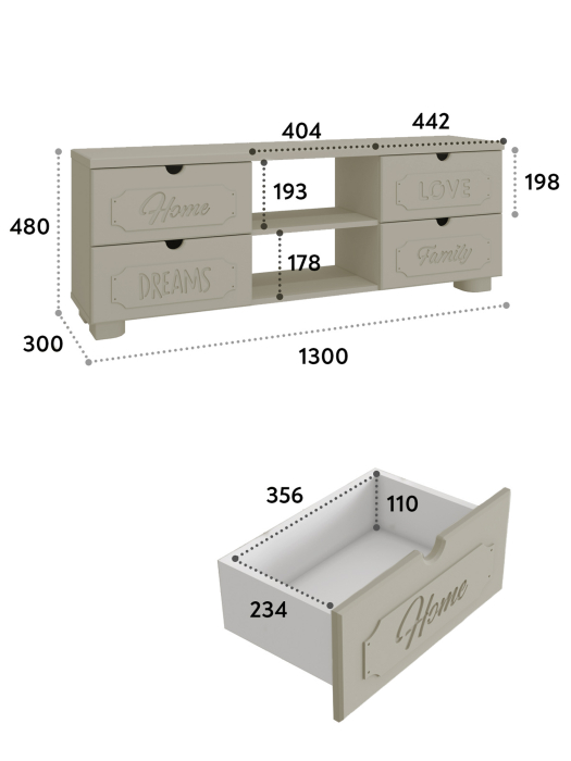 ТВ-тумбы, Тумба для ТВ ДримСтар ДС-15